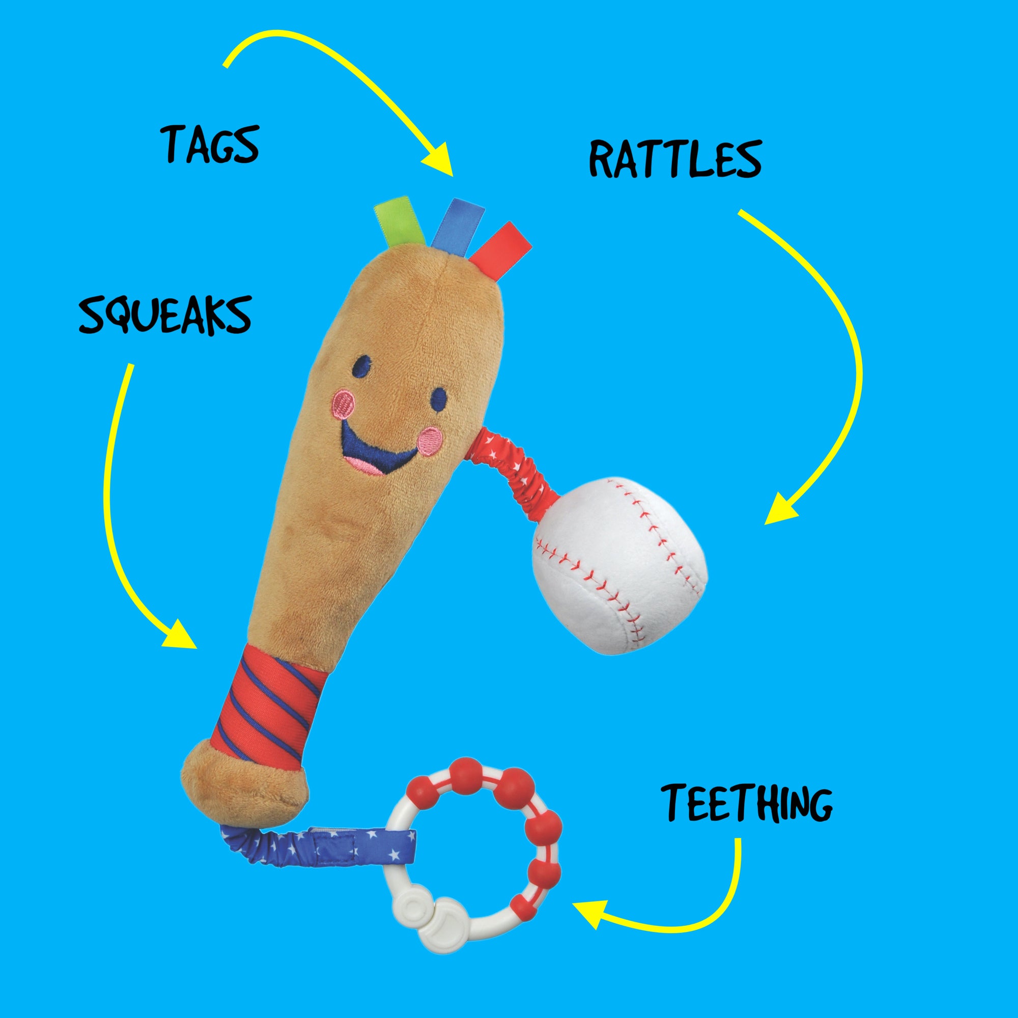 Baby Baseball Bat Toy - Where Home Runs Begin!