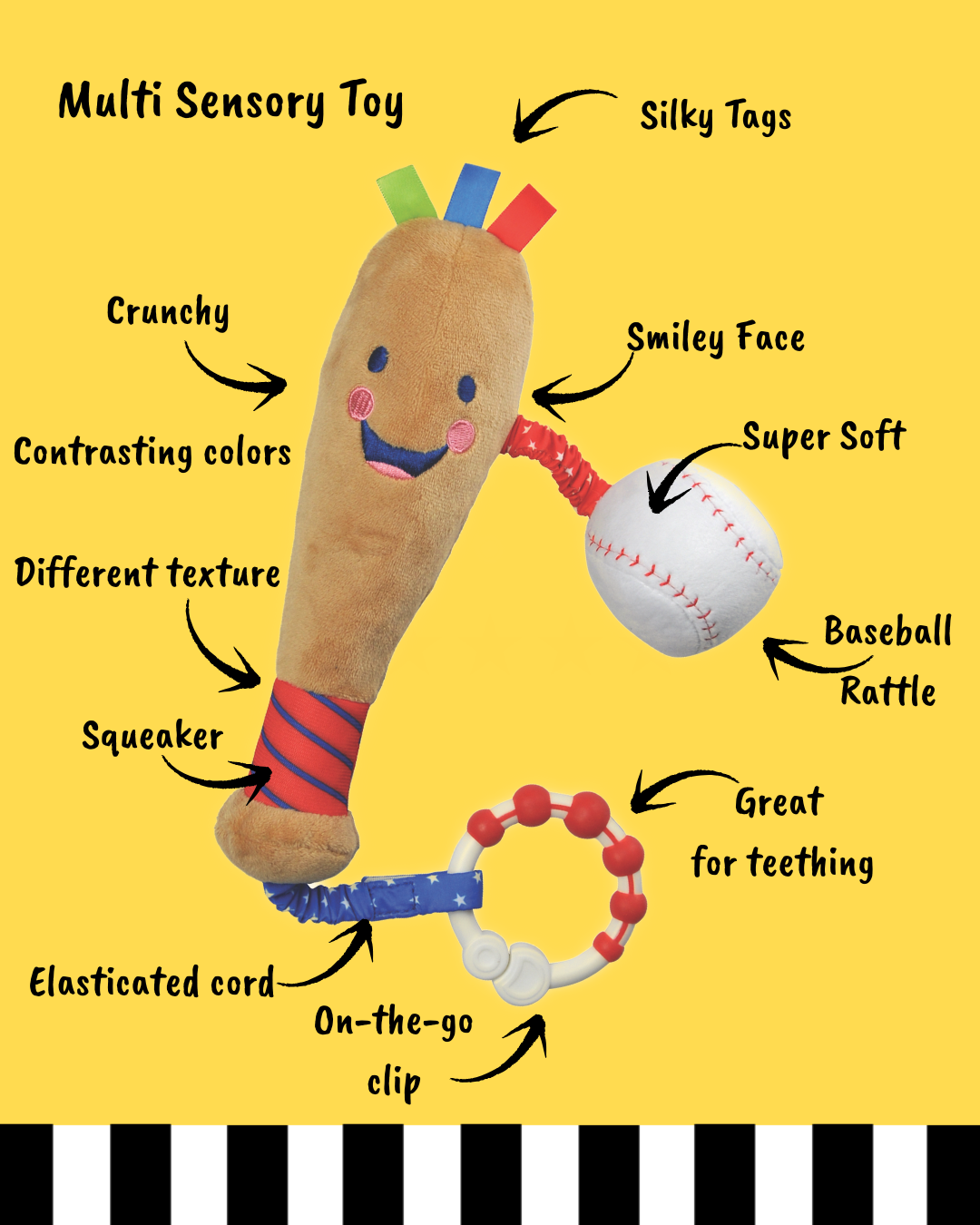 Baby Baseball Bat Toy - Where Home Runs Begin!