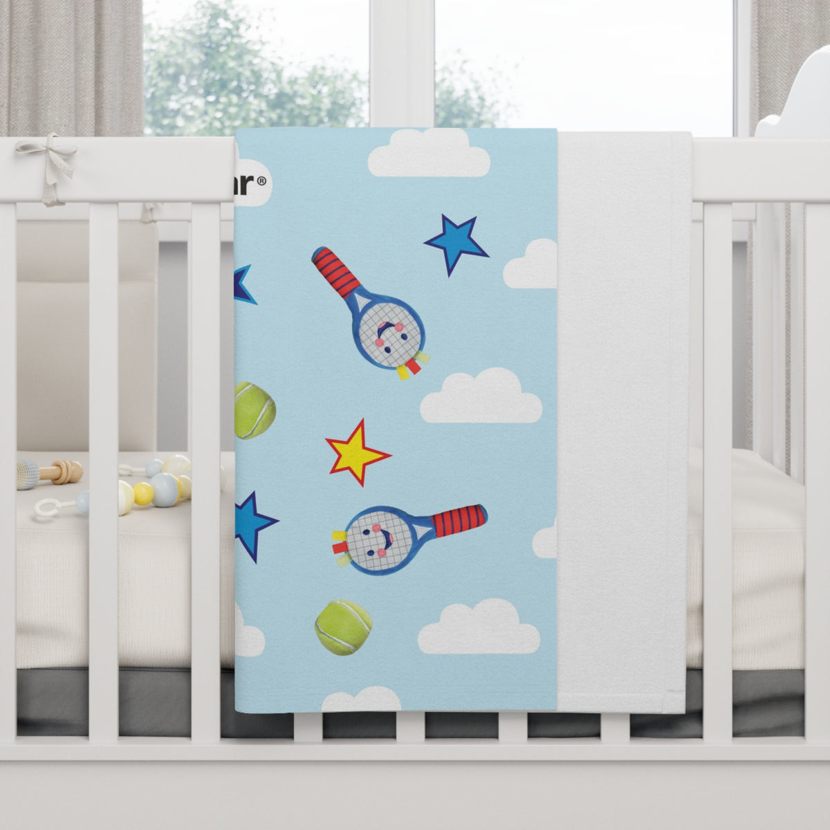 Little Sport Star Tennis Baby Blanket