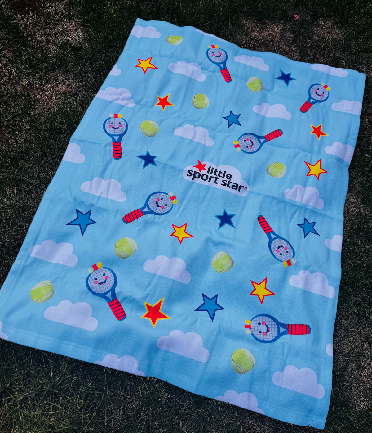 Little Sport Star Tennis Baby Blanket