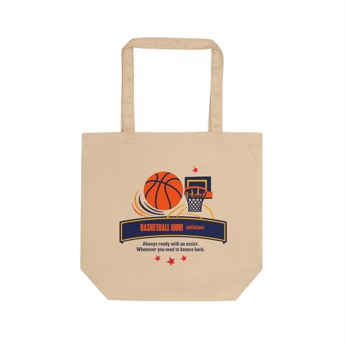 Basketball Mom Oversized Eco Tote Bag